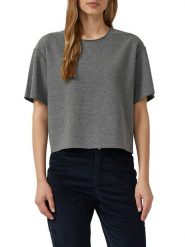 S.Oliver Koszulka w kolorze szarym rozmiar: 44. Szare bluzki damskie S.Oliver, s, bez wzorów, bez kołnierzyka, bez ramiączek. Za 73.99 zł.