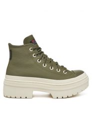Converse Trampki Chuck Taylor All Star Lugged Heel Platform Waterproof A11163C 306 Zielony. Zielone trampki damskie Converse, bez wzorów, z materiału, bez zapięcia. Za 399.99 zł.