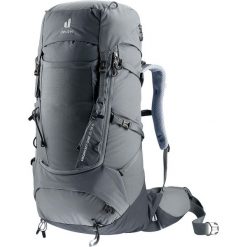 Plecak trekkingowy damski Deuter Aircontact Core 35 + 10 SL - graphite/black. Szare plecaki Deuter, bez wzorów. Za 975.99 zł.