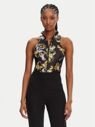 Versace Jeans Couture Body 78HAM207 Czarny Slim Fit. Czarne body i gorsety Versace Jeans Couture, bez wzorów, z jeansu. Za 549.99 zł.
