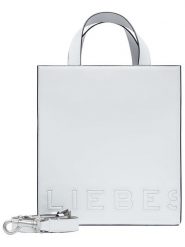 LIEBESKIND BERLIN Skórzana torebka "Paperbag S" w kolorze białym - 22 x 25 x 11 cm rozmiar: onesize. Białe torebki klasyczne damskie Liebeskind Berlin, z materiału, przez ramię, bez dodatków. Za 483.17 zł.
