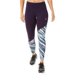 Leginsy fitness damskie ASICS Wild Camo 7/8 Tight. Fioletowe legginsy sportowe damskie Asics, s, bez wzorów, z elastanu, do biegania. Za 272.05 zł.