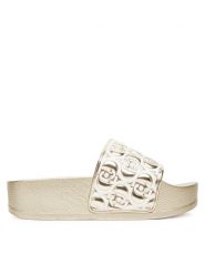 Liu Jo Klapki Mykonos 01 BA5097 EX252 Złoty. Żółte klapki damskie Liu Jo, bez wzorów, z syntetyku, bez obcasa, bez zapięcia. Za 199.99 zł.