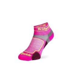 Skarpety do biegania Bridgedale UL T2 COOLMAX SPORT LD. Czerwone skarpetki damskie Bridgedale, bez wzorów, z elastanu. Za 75.99 zł.
