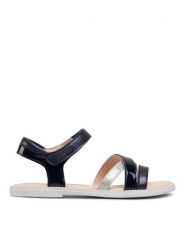 Geox Sandały J S.Karly G. D J5235D 002BJ C4002 S Granatowy. Niebieskie sandały dziewczęce Geox, ze skóry, bez obcasa, bez zapięcia. Za 169.99 zł.