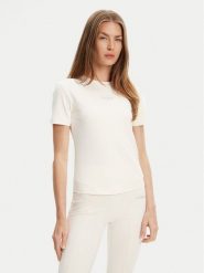 Guess T-Shirt V5RI10 KCD02 Écru Regular Fit. T-shirty damskie Guess, xs, z aplikacjami, z syntetyku, bez kołnierzyka. Za 139.99 zł.