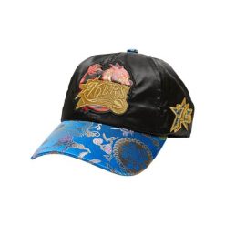 Czapka z daszkiem Mitchell & Ness NBA Philadelphia 76ers 6LUOMM20058-P76BLCK. Czarne czapki z daszkiem damskie Mitchell & Ness, bez wzorów. Za 89.00 zł.