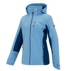 Damska wodoodporna kurtka turystyczna Bosfield z kapturem. Niebieskie kurtki damskie Regatta, m, bez wzorów, z materiału, z kapturem. Za 429.99 zł.
