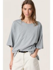 Soaked in Luxury Koszulka w kolorze szarym rozmiar: XL. Szare bluzki damskie Soaked in Luxury, xl, bez wzorów, z bawełny, bez kołnierzyka, bez ramiączek. Za 113.99 zł.