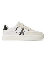 CALVIN KLEIN JEANS Skórzane sneakersy w kolorze kremowo-czarnym rozmiar: 41. Brązowe obuwie sportowe damskie Calvin Klein Jeans, z jeansu, bez zapięcia. Za 179.64 zł.