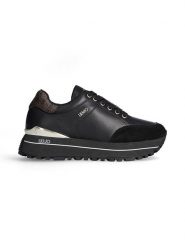 Liu Jo Skórzane sneakersy w kolorze czarnym rozmiar: 40. Czarne obuwie sportowe damskie Liu Jo, z materiału, bez zapięcia. Za 439.24 zł.