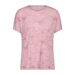 Damska koszulka w kwiaty CMP. Czerwone koszulki damskie CMP, bez wzorów, bez kołnierzyka, bez ramiączek. Za 176.50 zł.