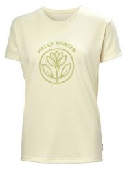 Helly Hansen Koszulka funkcyjna "Skog Graphic Tee" w kolorze żółtym rozmiar: M. Żółte koszulki damskie Helly Hansen, m, bez wzorów, bez kołnierzyka, bez ramiączek. Za 52.67 zł.