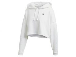 Bluza damska ADIDAS BB CP HOODIE 44. Białe bluzy damskie Adidas, bez wzorów, z bawełny, bez kaptura. Za 249.00 zł.