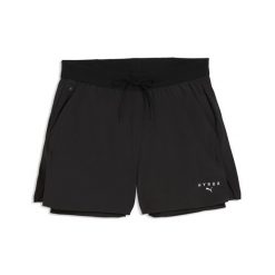 Damskie szorty 2 w 1 PUMA × HYROX DRYELITE PUMA. Czarne spodenki sportowe damskie Puma, xs, bez wzorów, z materiału, na fitness i siłownię. Za 279.00 zł.