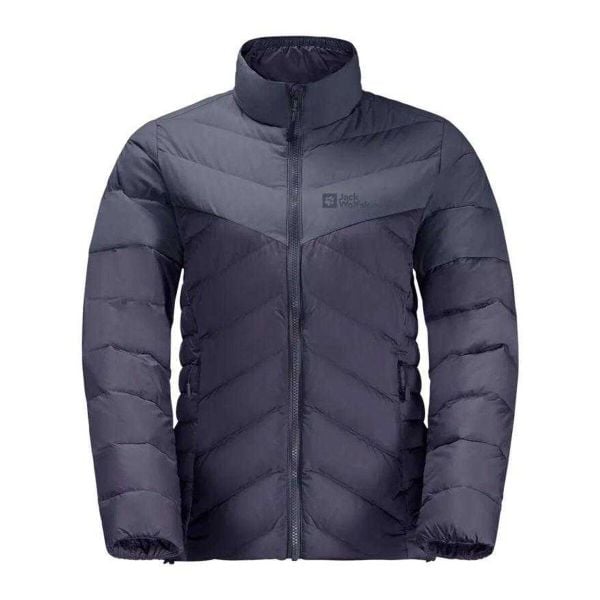 Damska Kurtka Puchowa Tundra. Niebieskie kurtki damskie Jack Wolfskin, m, bez wzorów, z materiału, z kapturem. Za 715.99 zł.