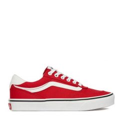 Tenisówki Vans. Czerwone trampki damskie Vans, bez wzorów, bez zapięcia. Za 319.99 zł.