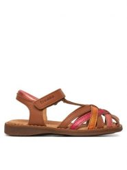 Froddo Sandały Lore Rosa G3150245-4 M Brązowy. Brązowe sandały dziewczęce Froddo, ze skóry, bez obcasa, bez zapięcia. Za 209.99 zł.