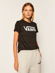 Vans T-Shirt Flying V Crew Tee VN0A3UP4 Czarny Regular Fit. Czarne t-shirty damskie Vans, xs, bez wzorów, z bawełny, bez kołnierzyka. Za 79.99 zł.