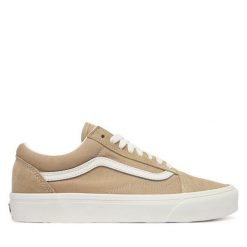 Tenisówki Vans. Brązowe trampki damskie Vans, bez wzorów, bez zapięcia. Za 369.99 zł.