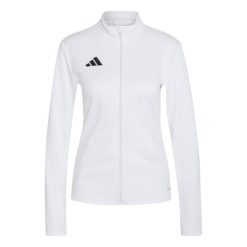 Bluza damska adidas Entrada Track. Białe bluzy damskie Adidas, m, bez wzorów, z materiału, z kapturem. Za 121.99 zł.