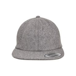 Czapka Flexfit melton. Szare czapki z daszkiem damskie FLEXFIT, bez wzorów. Za 173.00 zł.