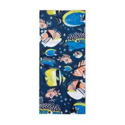 Chusta wielofunkcyjna Buff Coolnet UV - huambi navy. Niebieskie chusty damskie Buff, bez wzorów, z elastanu. Za 79.99 zł.