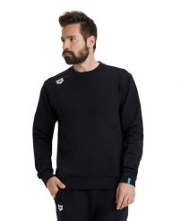 Bluza Arena Crew Solid. Czarne bluzy damskie Arena, l, bez wzorów, z bawełny, bez kaptura. Za 295.50 zł.