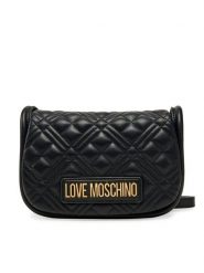LOVE MOSCHINO Torebka JC4139PP1MLA0000 Czarny. Czarne listonoszki damskie Love Moschino, bez wzorów, ze skóry, bez dodatków. Za 369.99 zł.