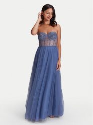Swing Sukienka wieczorowa 5AH023HK Niebieski Slim Fit. Niebieskie sukienki damskie Hey Kyla, bez wzorów, z syntetyku, wizytowe, bez ramiączek. Za 569.99 zł.