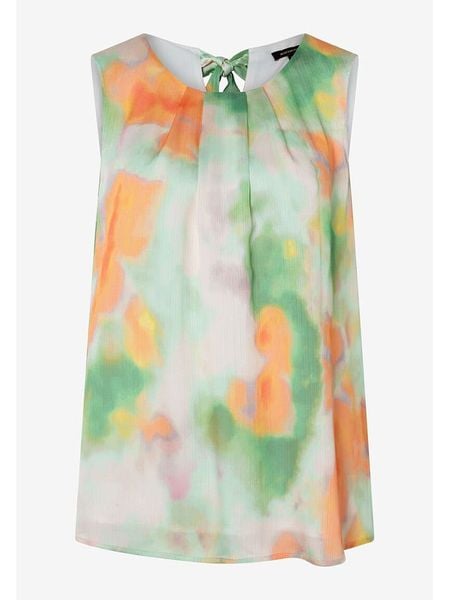 More & More Bluzka w kolorze zielono-biało-pomarańczowym rozmiar: 42. Zielone bluzki damskie More & More, bez wzorów, bez kołnierzyka, bez ramiączek. Za 167.28 zł.