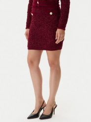 Guess Spódnica ołówkowa W5BD1X Z4090 Czerwony Slim Fit. Czerwone spódnice damskie Guess, xl, z aplikacjami, z syntetyku. Za 439.99 zł.
