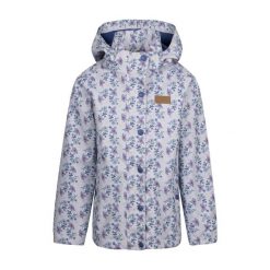 Trespass Drippy - Damska kurtka przeciwdeszczowa Tp50 Grey Skies. Fioletowe kurtki damskie Trespass, na lato, z aplikacjami, bez kaptura. Za 288.99 zł.