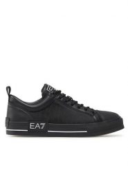 EA7 Emporio Armani Trampki X8X135 XK294 S387 Czarny. Czarne trampki damskie EA7 Emporio Armani, bez wzorów, z materiału, bez zapięcia. Za 889.99 zł.