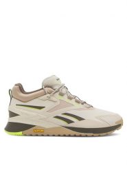 Reebok Sneakersy 100033529-W Beżowy. Brązowe obuwie sportowe damskie Reebok, z materiału, bez zapięcia. Za 379.99 zł.