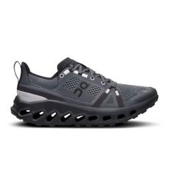 Buty do biegania damskie On Cloudsurfer Trail. Szare obuwie sportowe damskie On, z materiału, bez zapięcia, do biegania. Za 902.00 zł.