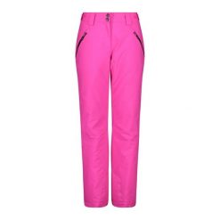 Spodnie damskie narciarskie CMP 34W4556. Czerwone spodnie materiałowe damskie CMP, bez wzorów. Za 404.00 zł.