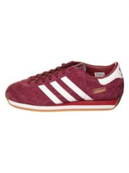 Adidas Skórzane sneakersy "Country Japan" w kolorze czerwonym rozmiar: 42 2/3. Czerwone obuwie sportowe damskie Adidas, bez zapięcia. Za 333.81 zł.