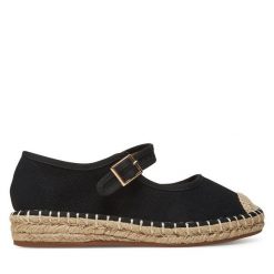 Espadryle DeeZee. Czarne espadryle damskie DeeZee, bez wzorów, bez obcasa. Za 83.99 zł.