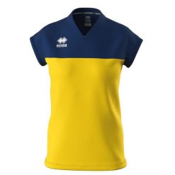 Koszulka damska Errea Bessy. Niebieskie koszulki damskie ERREA, bez wzorów, bez kołnierzyka, bez ramiączek. Za 191.50 zł.