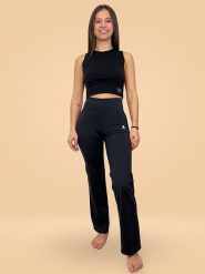 Anaissa Spodnie sportowe "Monaco" w kolorze czarnym rozmiar: L. Czarne spodnie sportowe damskie Anaissa, l, bez wzorów, z materiału, outdoorowe. Za 105.63 zł.