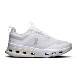 ON Cloudnova X Women White | Glacier Sneakersy damskie. Białe obuwie sportowe damskie On, z materiału, bez zapięcia. Za 609.99 zł.