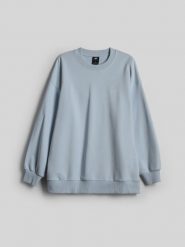 4F Bluza dresowa relaxed bez kaptura damska - niebieska S. Niebieskie bluzy damskie 4F, l, bez wzorów, z bawełny, bez kaptura. Za 149.99 zł.