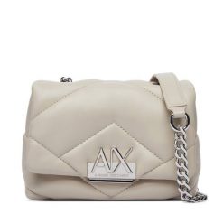 Torebka Armani Exchange. Brązowe listonoszki damskie Armani Exchange, bez wzorów, bez dodatków. Za 589.99 zł.