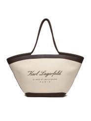 KARL LAGERFELD Torebka B1W46069 Beżowy. Brązowe torebki klasyczne damskie KARL LAGERFELD, z materiału, bez dodatków. Za 849.99 zł.