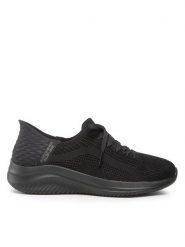 Skechers Sneakersy Brilliant Path 149710/BBK Czarny. Czarne obuwie sportowe damskie Skechers, z materiału, bez zapięcia. Za 269.99 zł.