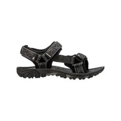Sandały turystyczne Hannah Belt. Czarne sandały damskie Hannah, bez wzorów, bez obcasa, bez zapięcia. Za 184.65 zł.
