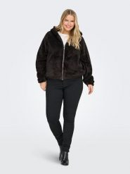ONLY Carmakoma Kurtka polarowa w kolorze czarnym rozmiar: XL-54. Czarne kurtki damskie Only Carmakoma, xl, bez wzorów, z polaru, bez kaptura. Za 139.95 zł.