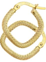 Diamant Exquis Złote kolczyki-kreole rozmiar: onesize. Żółte kolczyki damskie Diamant Exquis, złote. Za 478.62 zł.