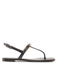 Giuseppe Zanotti Sandały E200042 Czerwony. Czerwone sandały damskie Giuseppe Zanotti, bez wzorów, ze skóry, bez obcasa, na płaskiej podeszwie, bez zapięcia. Za 2,679.00 zł.